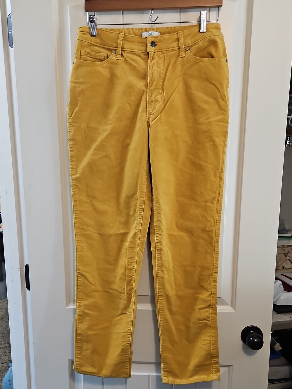 croft & barrow Mustard Yellow Corduroy Women's Pants